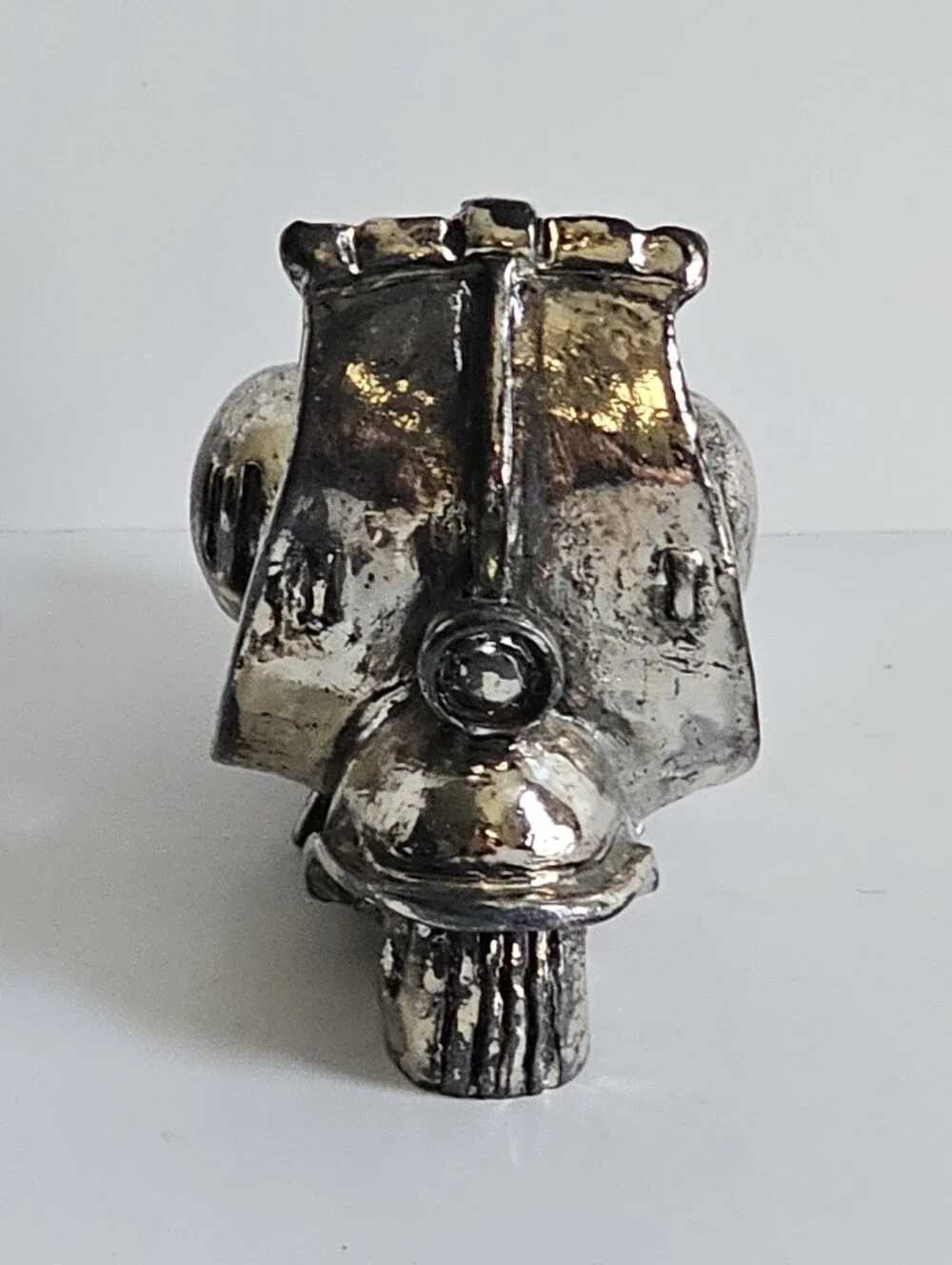 Vintage Marchetti Preziosi Artistici silver-plated Vespa scooter figurine Italy